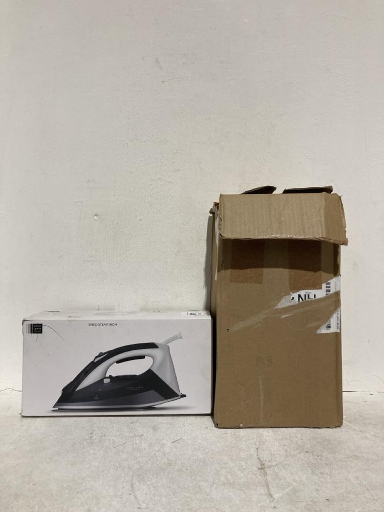 Lot 183  
            Birmingham SR107 - Parcel Delivery Only 

                
JOHN LEWIS & PARTNERS ELECTRICALS TO INCLUDE SPEED STEAM IRON