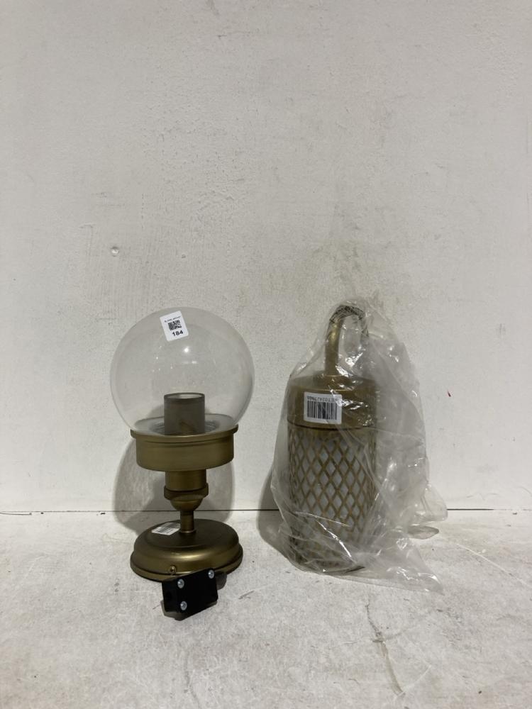 Lot 184  
            Birmingham SR107 - Parcel Delivery Only 

                
JOHN LEWIS & PARTNERS LIGHTING TO INCLUDE CRAFT OUTDOOR WALL LIGHT