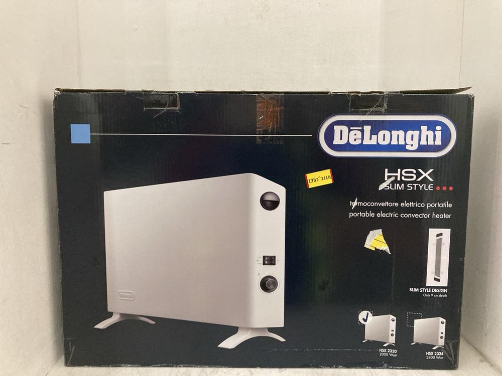 Lot 223  
            Birmingham SR107 - Parcel Delivery Only 

                
DELONGHI PORTABLE ELECTRIC CONVECTOR HEATER