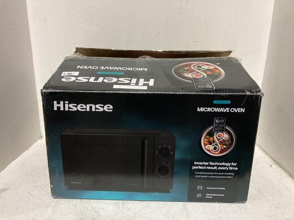 Lot 243  
            Birmingham SR107 - Parcel Delivery Only 

                
HISENSE BLACK 700W CERAMIC COATING MICROWAVE OVEN