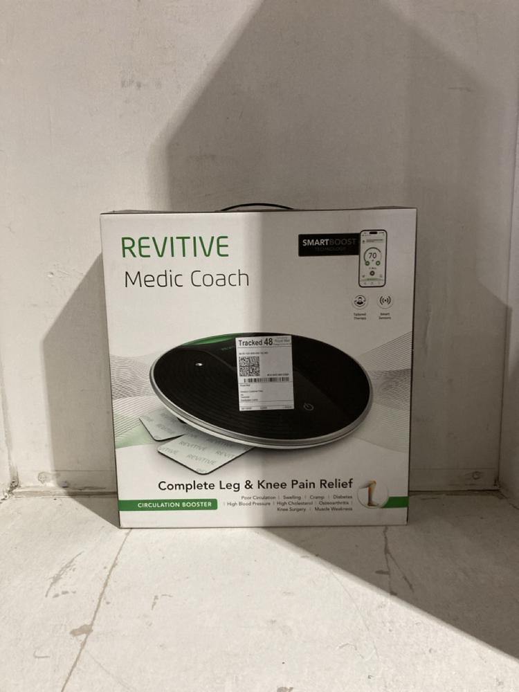 Lot 24  
            Birmingham SR107 - Parcel Delivery Only 

                
REVITIVE MEDIC COACH CIRCULATION BOOSTER ORIGINAL RRP £399