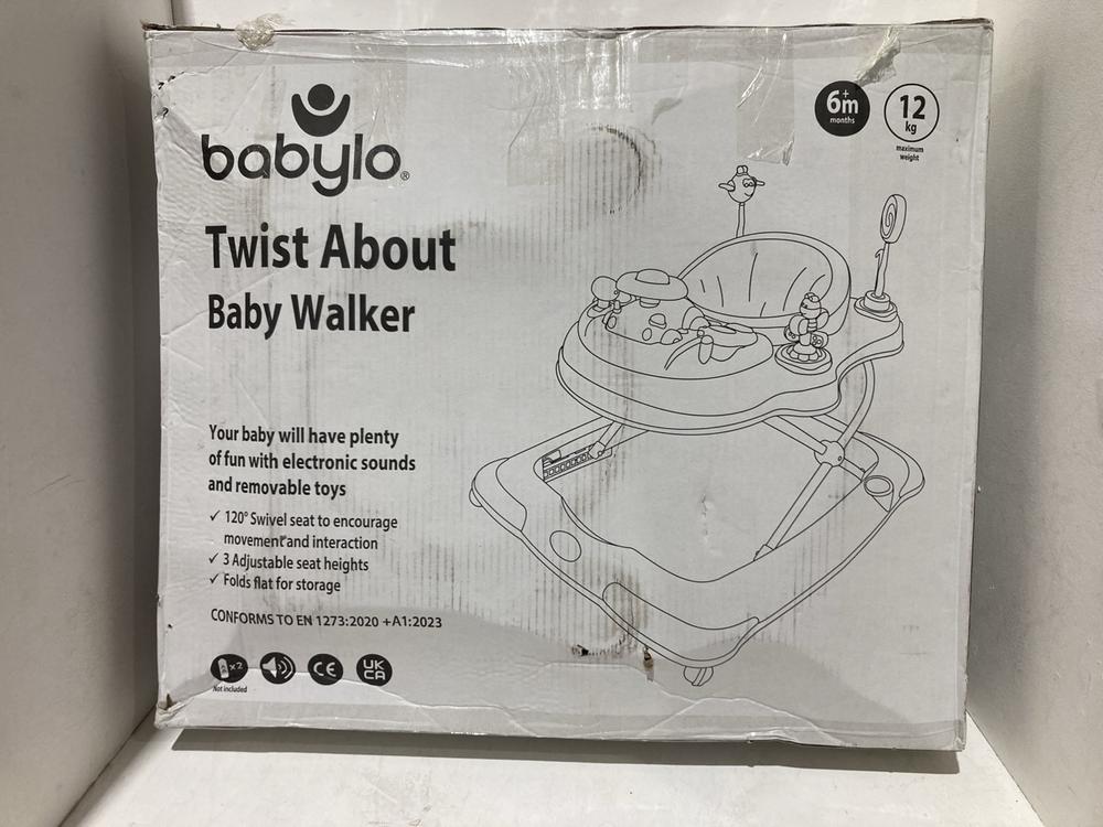 Lot 251  
            Birmingham SR107 - Parcel Delivery Only 

                
BABYLO TWIST ABOUT BABY WALKER