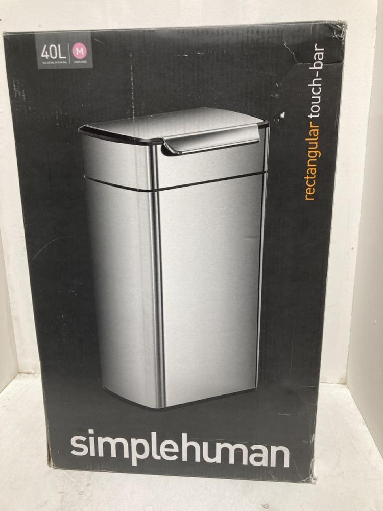 Lot 256  
            Birmingham SR107 - Parcel Delivery Only 

                
SIMPLEHUMAN 40L RECTANGULAR BIN