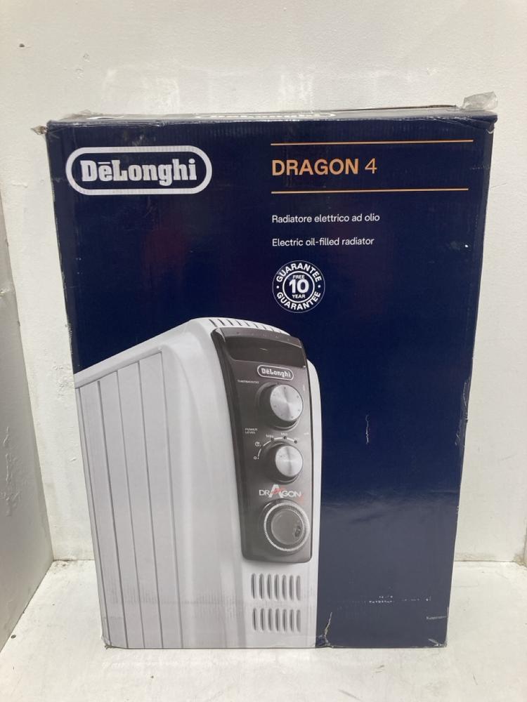 Lot 273  
            Birmingham SR107 - Parcel Delivery Only 

                
DELONGHI DRAGON ELECTRIC OIL FILLED RADIATOR