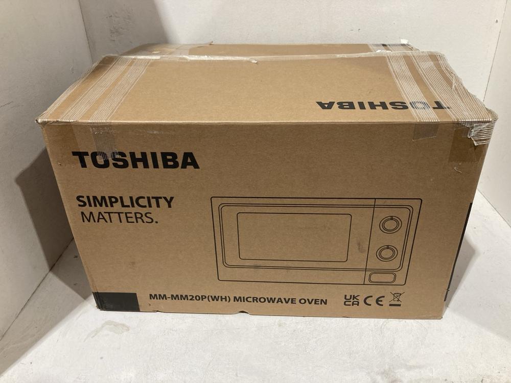 Lot 278  
            Birmingham SR107 - Parcel Delivery Only 

                
TOSHIBA MICROWAVE OVEN - MODEL MM-MM20P