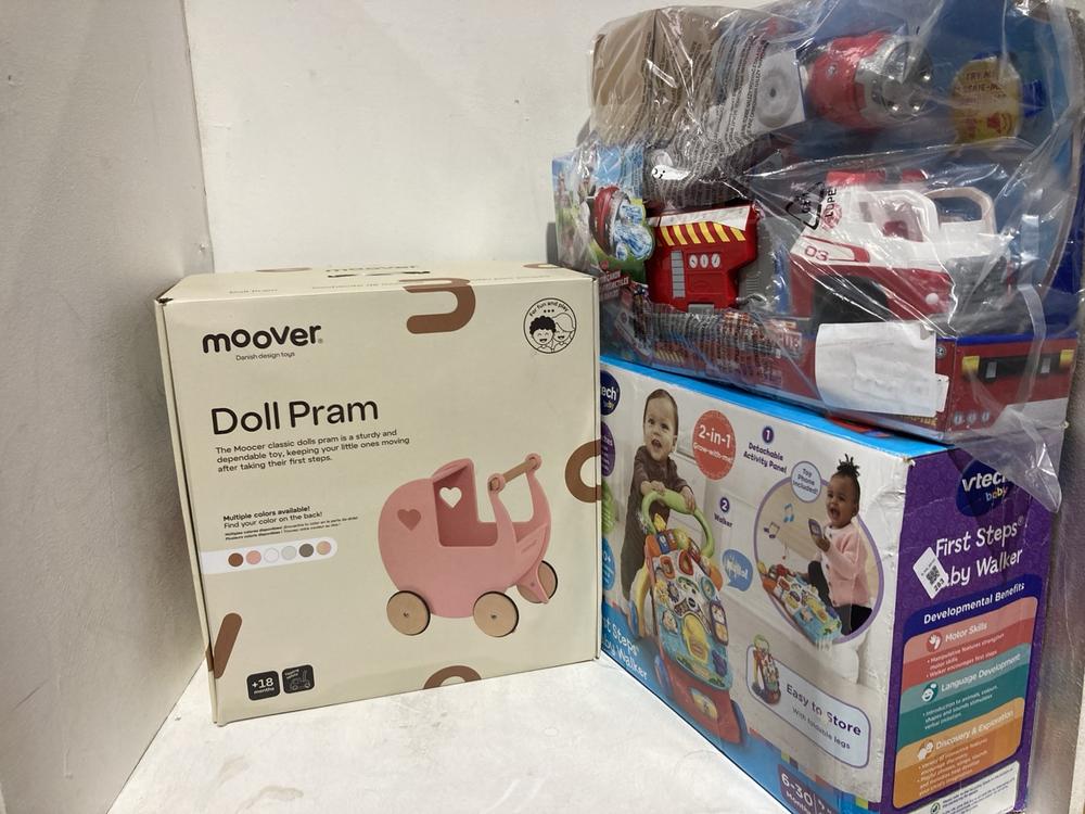 Lot 283  
            Birmingham SR107 - Parcel Delivery Only 

                
3 X ITEMS TO INCLUDE MOOVER DOLL PRAM