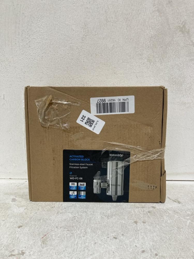 Lot 321  
            Birmingham SR107 - Parcel Delivery Only 

                
WATERDROP ACTIVATED CARBON BLOCK FILTRATION SYSTEM