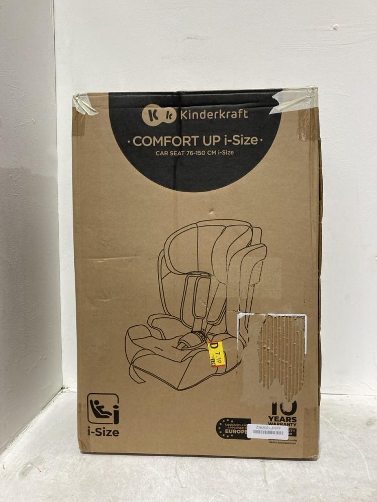 Lot 326  
            Birmingham SR107 - Parcel Delivery Only 

                
KINDERKRAFT COMFORT UP I-SIZE CAR SEAT GREEN (76-150CM)