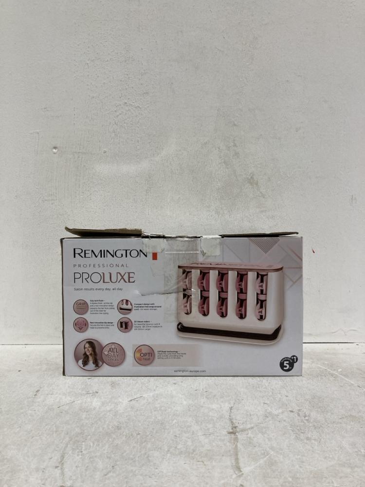 Lot 347  
            Birmingham SR107 - Parcel Delivery Only 

                
REMINGTON PROFESSIONAL PROLUXE HEATED HAIR ROLLERS