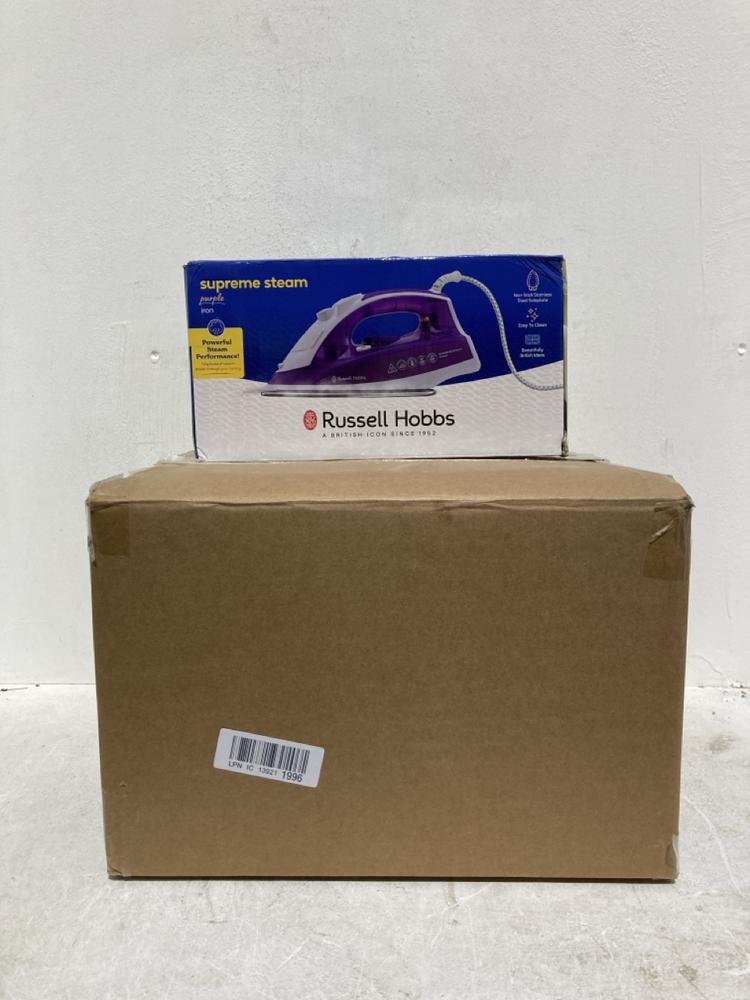 Lot 348  
            Birmingham SR107 - Parcel Delivery Only 

                
RUSSELL HOBBS IRON AND RUSSELL HOBBS TOASTER