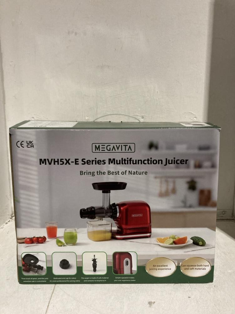 Lot 34  
            Birmingham SR107 - Parcel Delivery Only 

                
MEGAVITA COLD PRESS JUICER MACHINE ORIGINAL RRP £259
