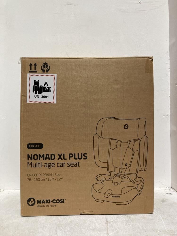Lot 354  
            Birmingham SR107 - Parcel Delivery Only 

                
MAXI.COSI NOMAD XL PLUS MULTI AGE CAR SEAT