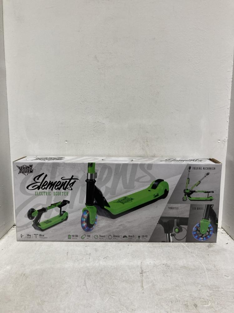 Lot 360  
            Birmingham SR107 - Parcel Delivery Only 

                
WBL XOOTZ ELEMENTS ELECTRIC SCOOTER GREEN