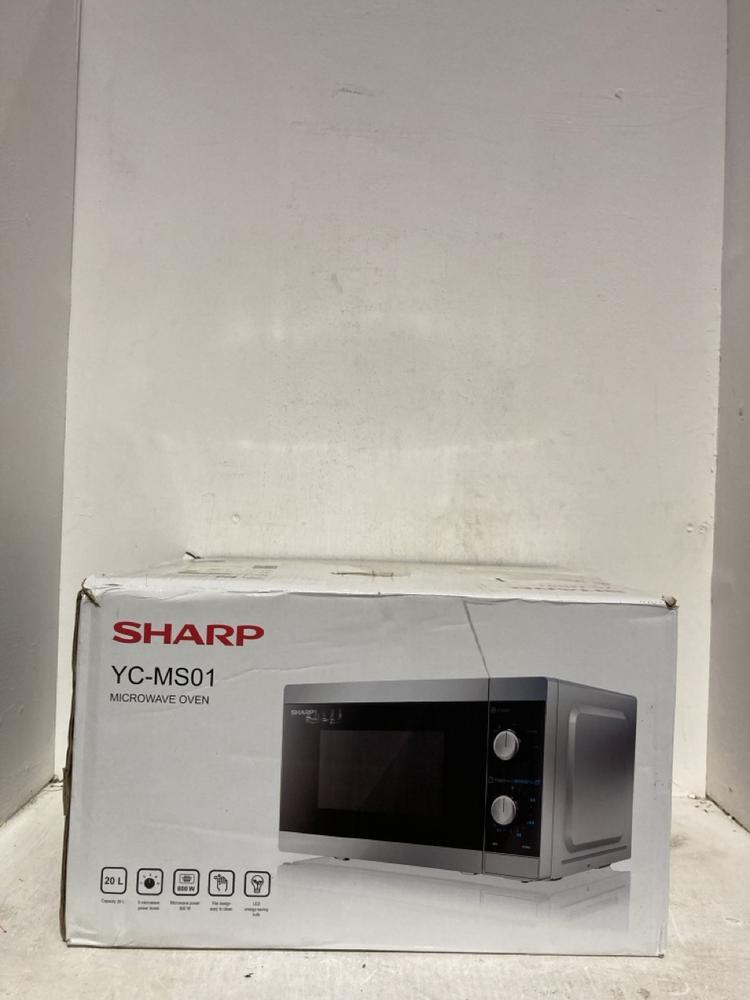 Lot 374  
            Birmingham SR107 - Parcel Delivery Only 

                
SHARP YC-MS01 MICROWAVE OVEN