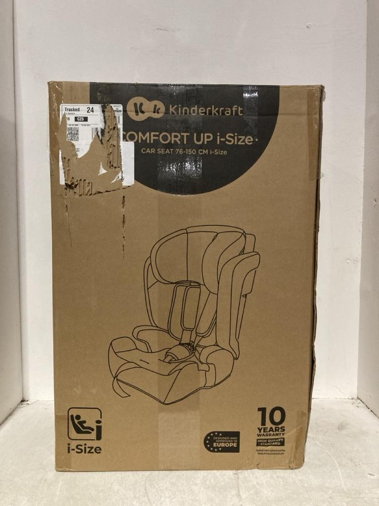 Lot 383  
            Birmingham SR107 - Parcel Delivery Only 

                
KINDERKRAFT COMFORT UP I-SIZE CAR SEAT 70-150 CM