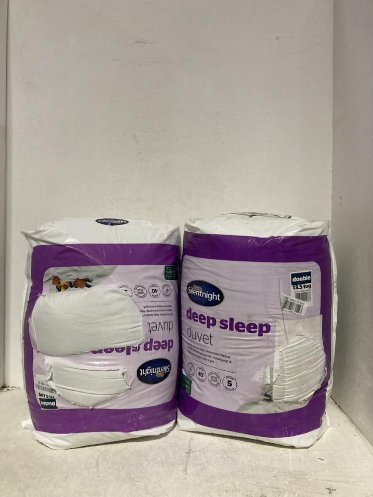 Lot 384  
            Birmingham SR107 - Parcel Delivery Only 

                
2X SILENTNIGHT DEEP SLEEP DUVET