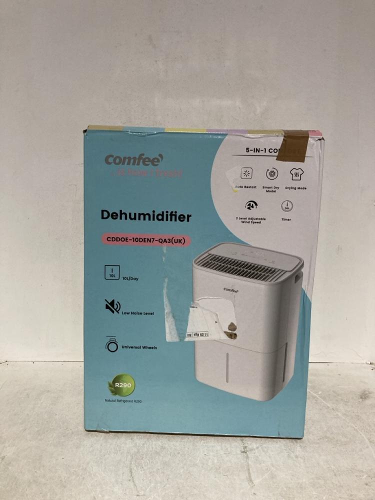 Lot 390  
            Birmingham SR107 - Parcel Delivery Only 

                
COMFEE 5-IN-1 DEHUMIDIFIER