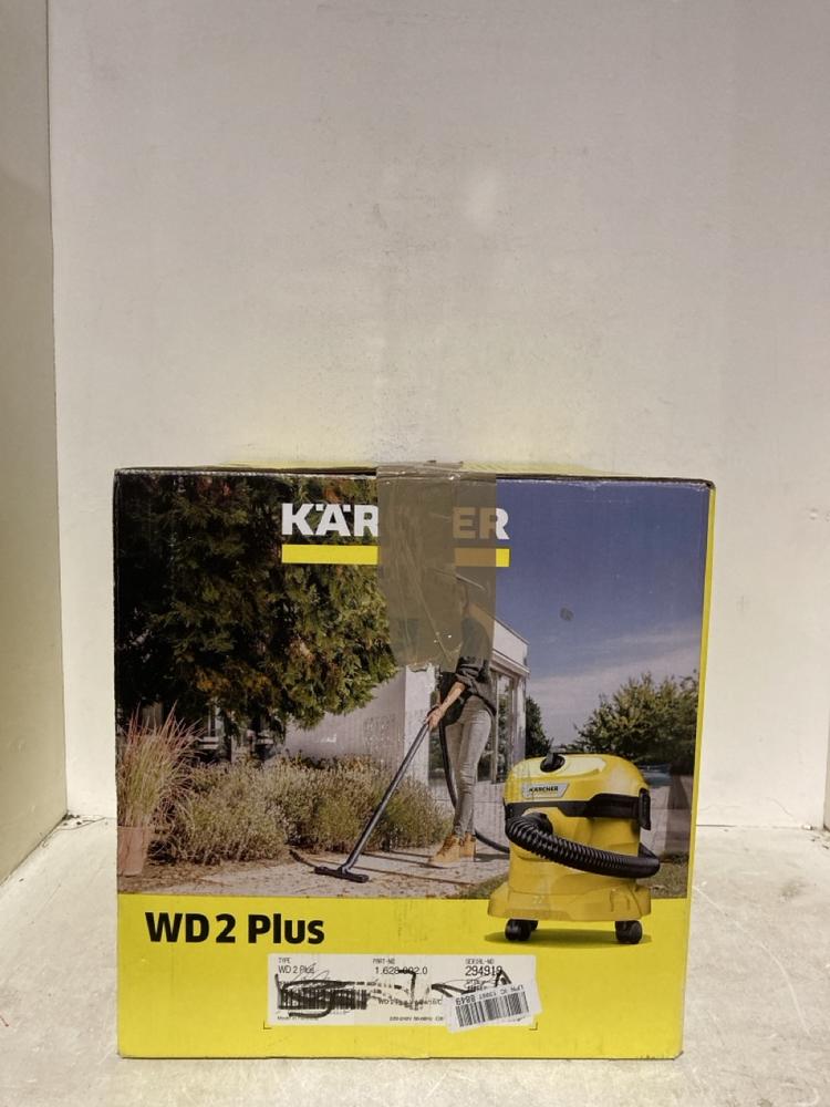 Lot 391  
            Birmingham SR107 - Parcel Delivery Only 

                
KARCHER WD 2 PLUS MULTI PURPOSE VACUUM CLEANER