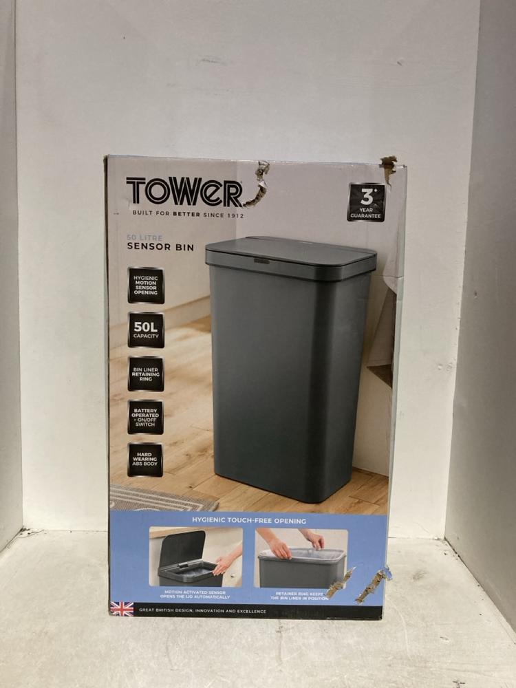 Lot 393  
            Birmingham SR107 - Parcel Delivery Only 

                
TOWER 50 LITRE SENSOR BIN