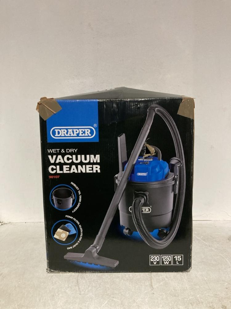 Lot 403  
            Birmingham SR107 - Parcel Delivery Only 

                
DRAPER WET & DRY VACUUM CLEANER