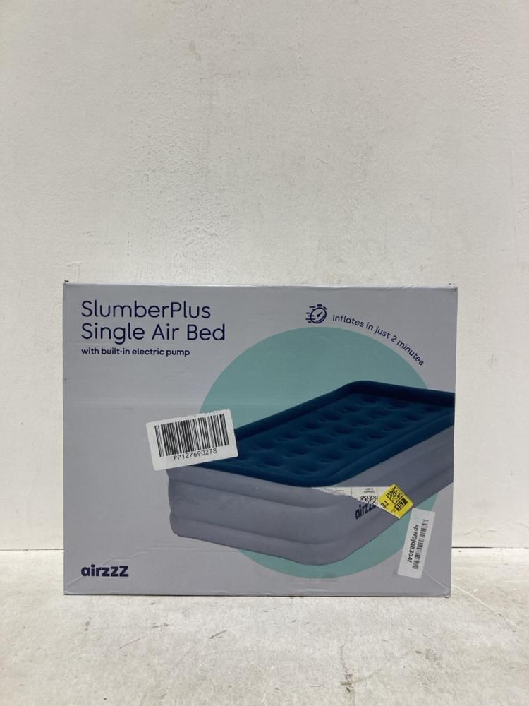Lot 432  
            Birmingham SR107 - Parcel Delivery Only 

                
SLUMBER PLUS SINGLE AIR BED BUILT-IN ELECTRIC PUMP
