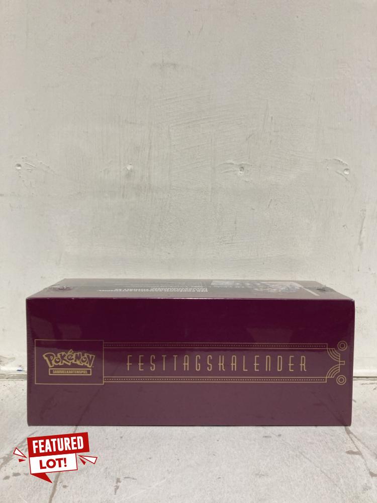 Lot 43  
            Birmingham SR107 - Parcel Delivery Only 

                
POKEMON TRADING GAME HOLIDAY CALENDAR 8 DAY ORIGINAL RRP £80