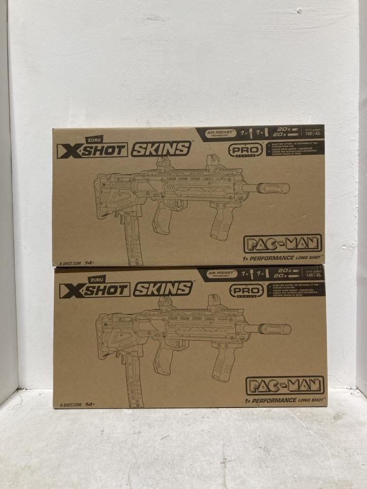 Lot 449  
            Birmingham SR107 - Parcel Delivery Only 

                
2 X ZURU X SHOT SKINS PAC-MAN CHILDRENS TOY GUNS