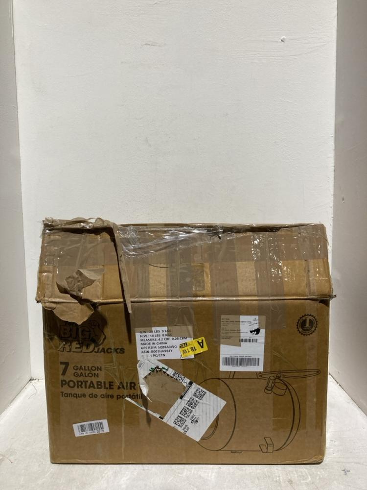 Lot 454  
            Birmingham SR107 - Parcel Delivery Only 

                
BIG RED PORTABLE AIR TANK 125 PSI