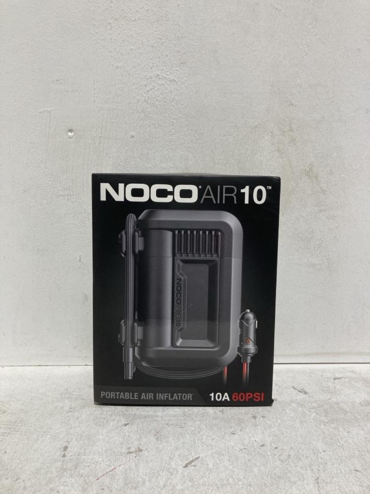 Lot 455  
            Birmingham SR107 - Parcel Delivery Only 

                
NOCO AIR 10 PORTABLE AIR INFLATOR - 10A 60PSI