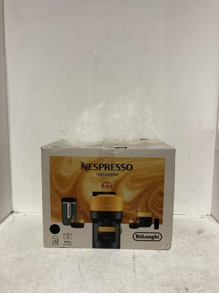 Lot 457  
            Birmingham SR107 - Parcel Delivery Only 

                
DELONGHI NESPRESSO VERTUO POP COFFEE MACHINE