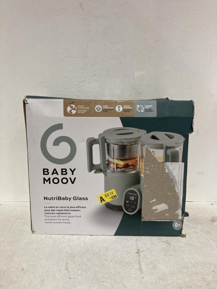 Lot 469  
            Birmingham SR107 - Parcel Delivery Only 

                
BABYMOOV NUTRIBABY GLASS BLENDER
