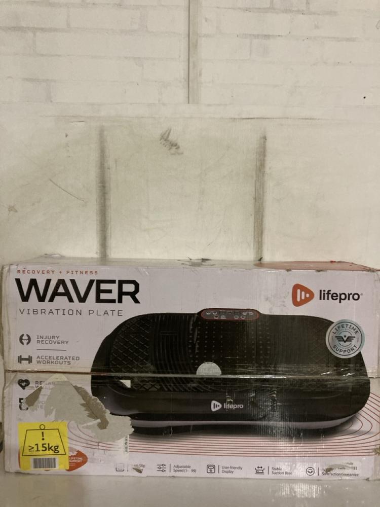Lot 47  
            Birmingham SR107 - Parcel Delivery Only 

                
LIFEPRO WAVER VIBRATION PLATE ORIGINAL RRP £236