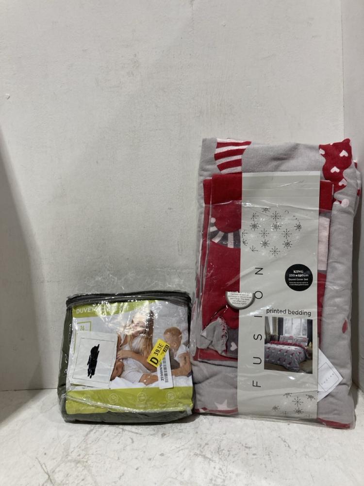 Lot 485  
            Birmingham SR107 - Parcel Delivery Only 

                
2 X ITEMS TO INCLUDE GREEN DUVET COVER SET