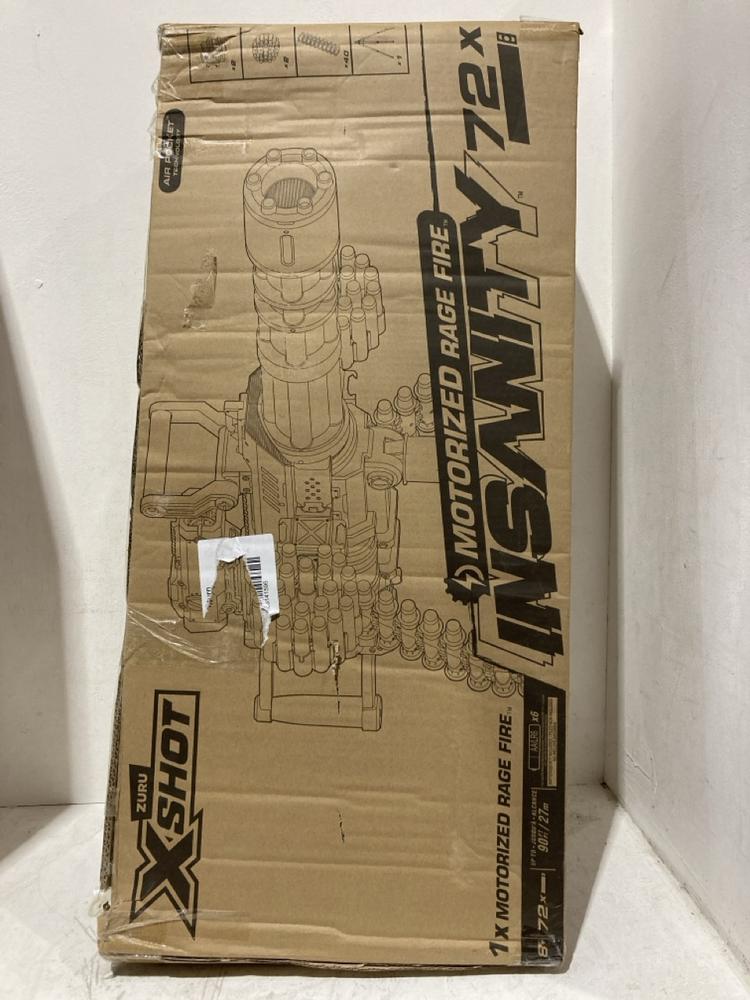 Lot 488  
            Birmingham SR107 - Parcel Delivery Only 

                
2 X ZURU X SHOT ITEMS TO INCLUDE MAD MEGA BARREL