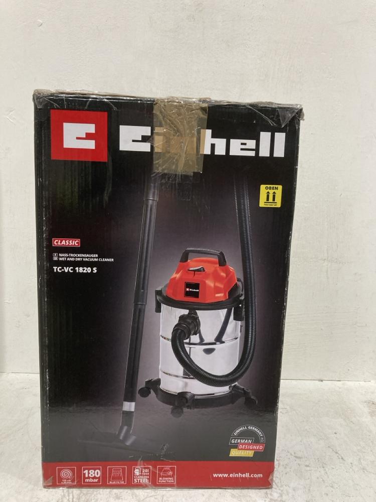 Lot 490  
            Birmingham SR107 - Parcel Delivery Only 

                
EINHELL VACUUM CLEANER TC-VC 1820