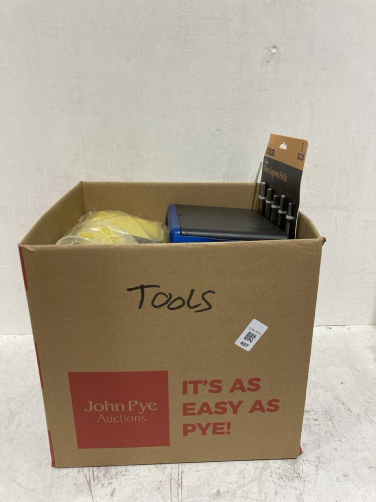 Lot 497  
            Birmingham SR107 - Parcel Delivery Only 

                
BOX OF TOOLS TO INCLUDE 46 PCS SOCKET SET