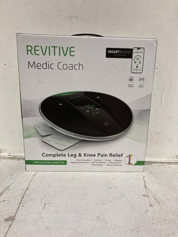 Lot 51  
            Birmingham SR107 - Parcel Delivery Only 

                
REVITIVE MEDIC COACH CIRCULATION BOOSTER ORIGINAL RRP £399