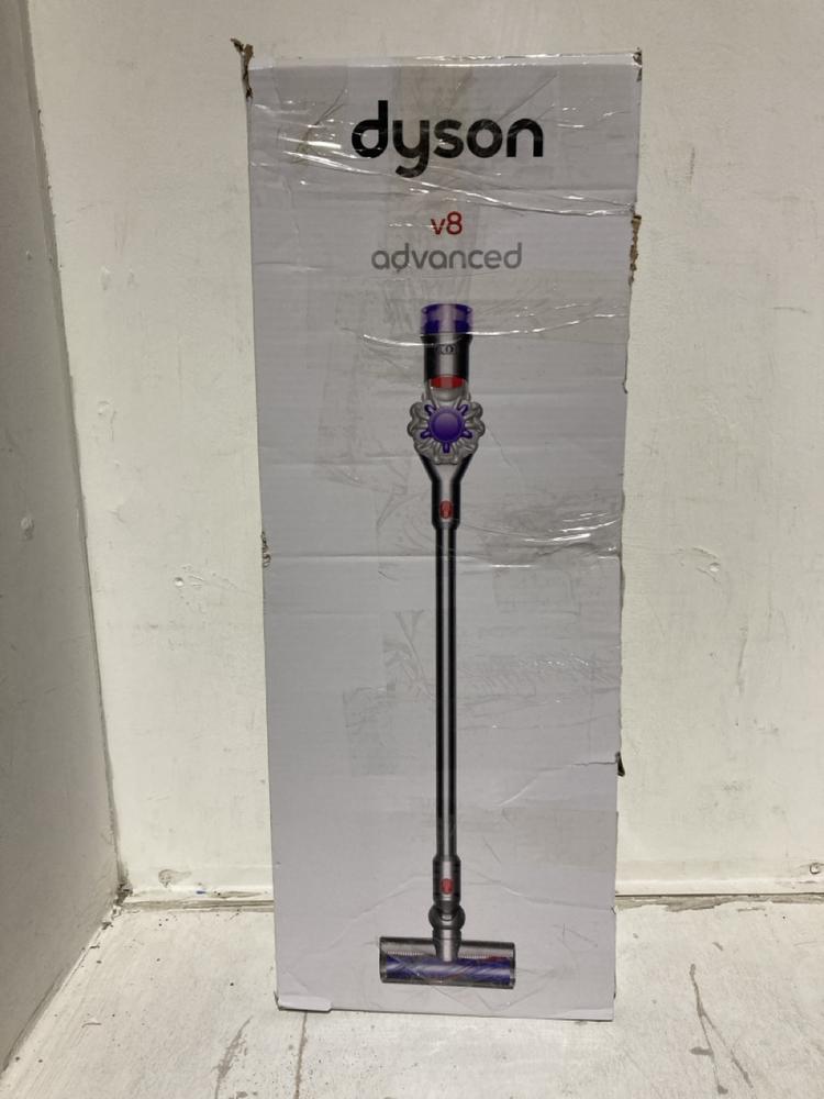 Lot 52  
            Birmingham SR107 - Parcel Delivery Only 

                
DYSON V8 ADVANCED CORDLESS STICK VACUUM CLEANER ORIGINAL RRP £399