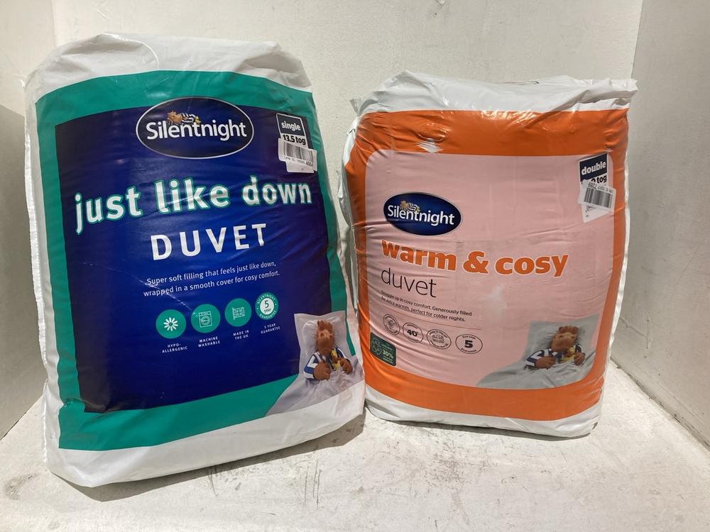Lot 538  
            Birmingham SR107 - Parcel Delivery Only 

                
2 X SILENTNIGHT ITEMS TO INCLUDE WARM & COSY DOUBLE DUVET