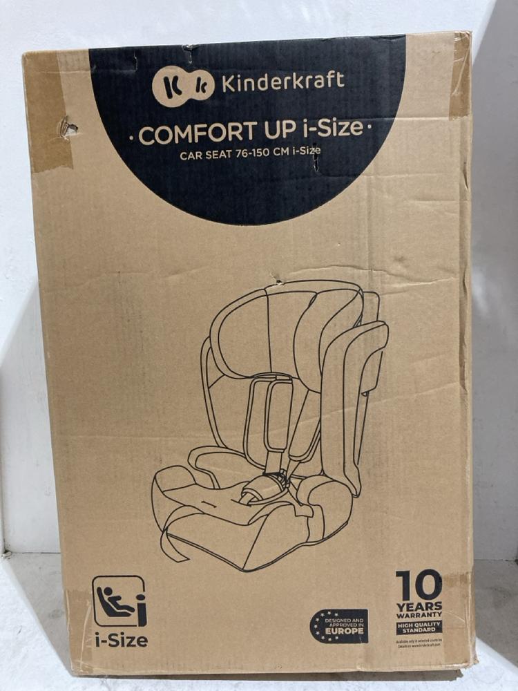 Lot 555  
            Birmingham SR107 - Parcel Delivery Only 

                
KINDERKRAFT COMFORT UP I-SIZE CAR SEAT 76-150CM