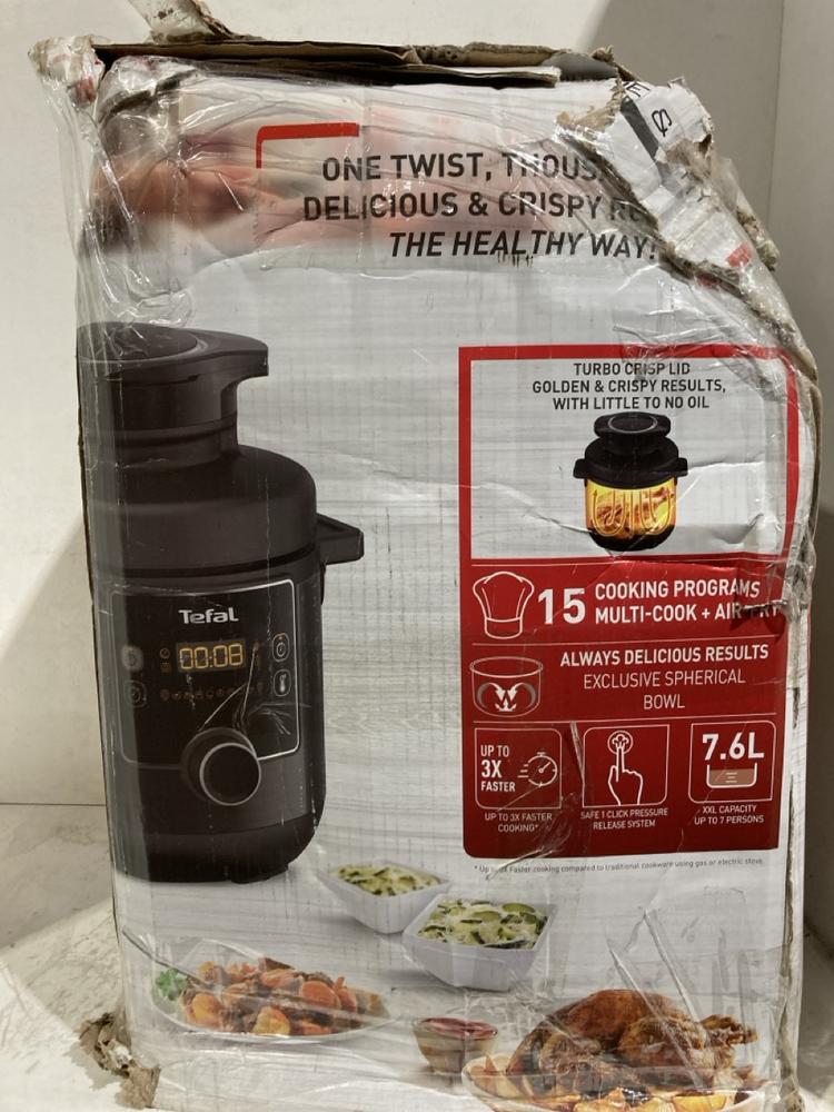 Lot 572  
            Birmingham SR107 - Parcel Delivery Only 

                
TEFAL TURBO CUISINE & FRY MULTICOOKER
