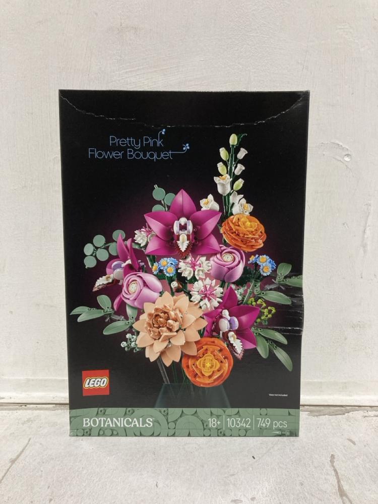 Lot 59  
            Birmingham SR107 - Parcel Delivery Only 

                
LEGO PRETTY PINK FLOWER BOUQUET 10342 ORIGINAL RRP £71