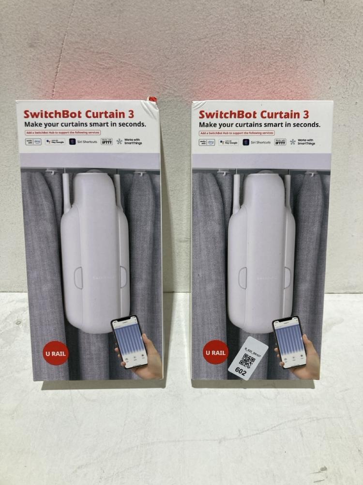 Lot 602  
            Birmingham SR107 - Parcel Delivery Only 

                
2 X ITEMS SWITCHBOT CURTAIN 3