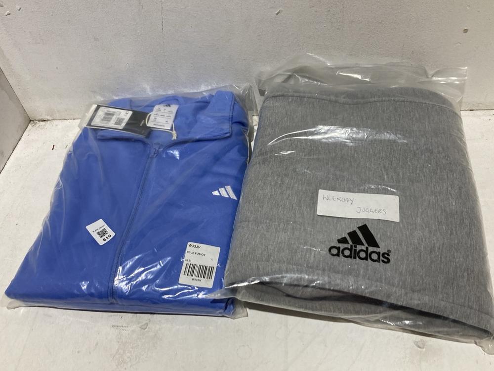 Lot 610  
            Birmingham SR107 - Parcel Delivery Only 

                
2 X ITEMS TO INCLUDE ADIDAS BLUE FUSION TRACKSUIT