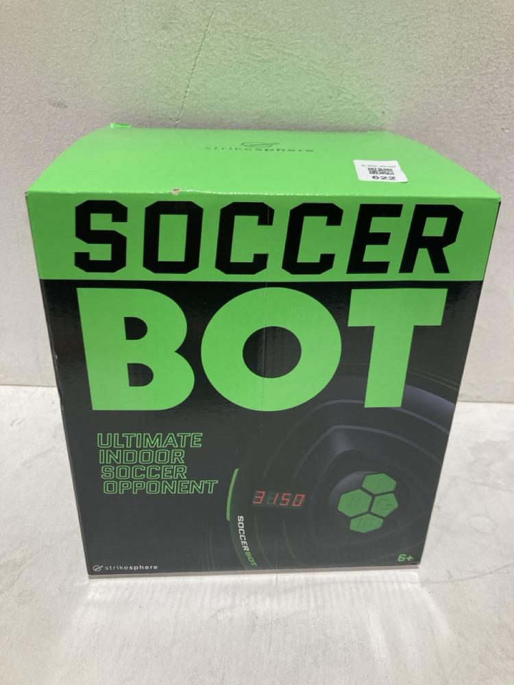 Lot 622  
            Birmingham SR107 - Parcel Delivery Only 

                
STRIKE SPHERE SOCCER BOT SMART BALL INDOOR