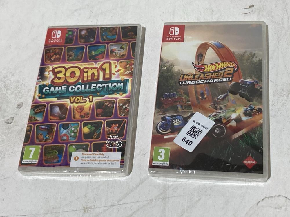 Lot 640  
            Birmingham SR107 - Parcel Delivery Only 

                
2 X ITEMS TO INCLUDE NINTENDO SWITCH GAME HOT WHEELS UNLEASHED 2