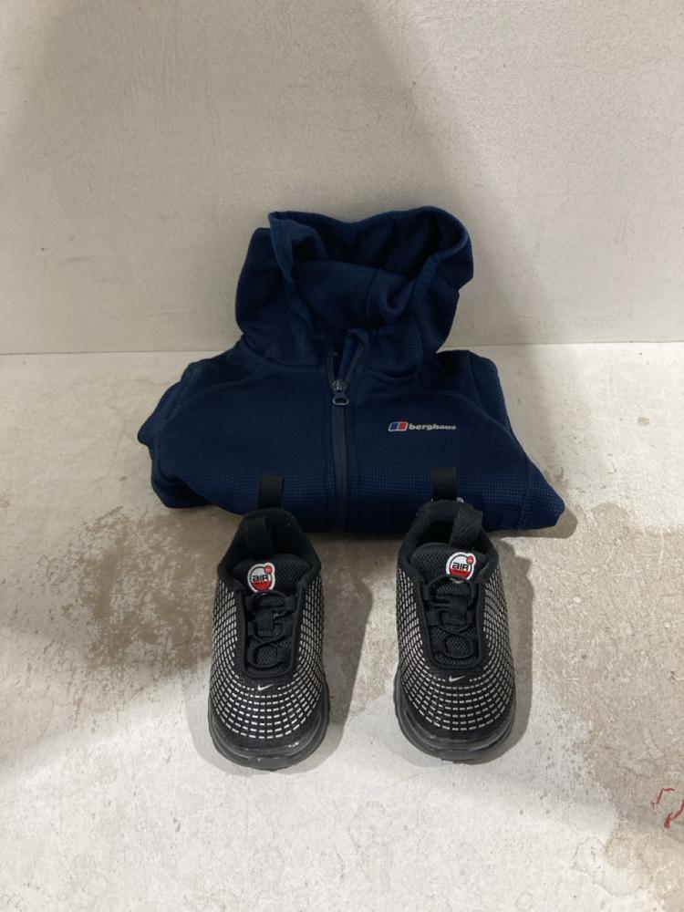 Lot 683  
            Birmingham SR107 - Parcel Delivery Only 

                
CHILDS CLOTHING TO INCLUDE BERGHAUS BLUE ZIP UP SIZE 3-4Y