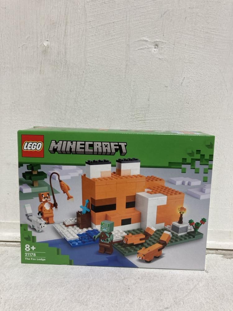 Lot 69  
            Birmingham SR107 - Parcel Delivery Only 

                
LEGO MINECRAFT 21178 THE FOX LODGE ORIGINAL RRP £18