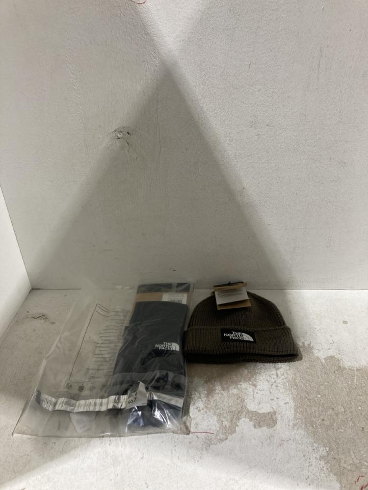 Lot 701  
            Birmingham SR107 - Parcel Delivery Only 

                
NORTH FACE HAT AND GLOVES MIXED SIZES AND COLOURS