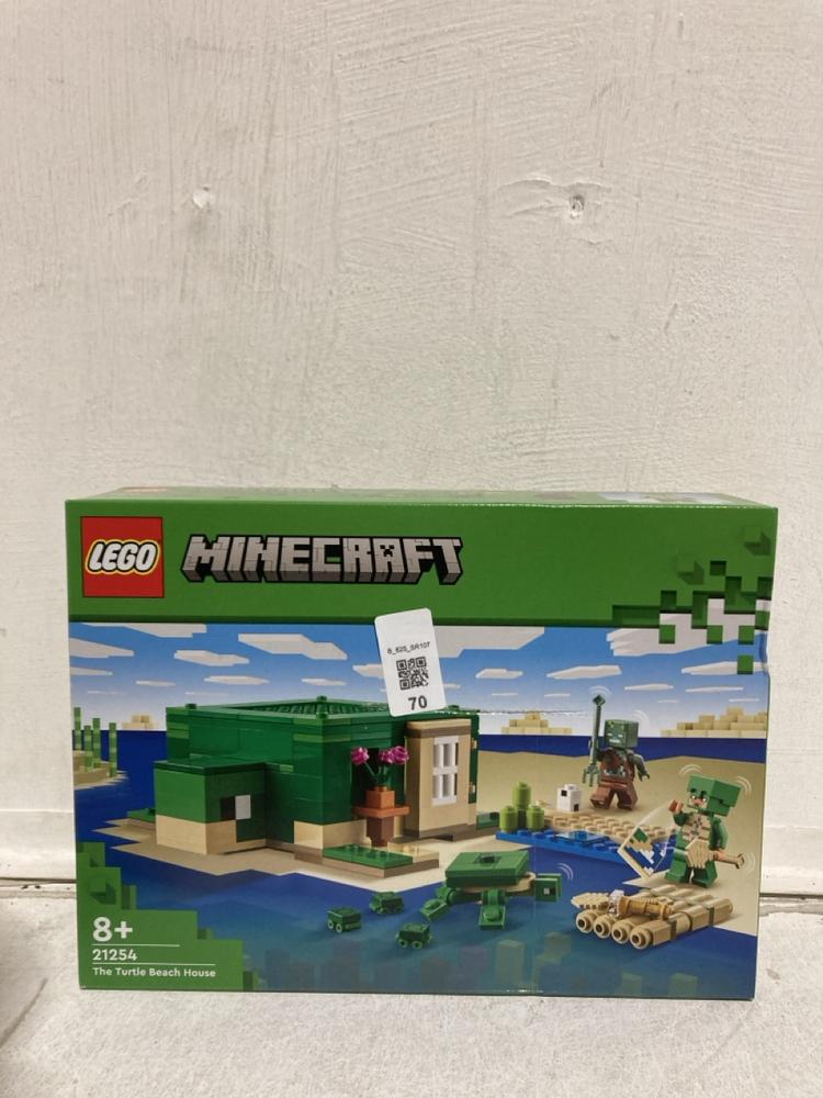 Lot 70  
            Birmingham SR107 - Parcel Delivery Only 

                
LEGO MINECRAFT 21254 THE TURTLE BEACH HOUSE ORIGINAL RRP £18